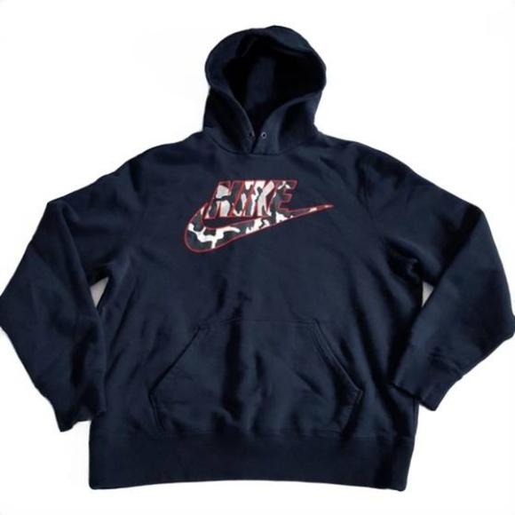 Nike Other - Nike Men's Camouflage Swoosh Hoodie XL Black